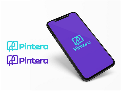 PINTERA LOGO DESIGN app branding design education graphic design illustration logo