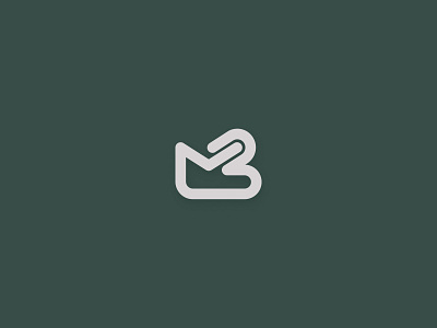 MB bm logo chat envelope letter logo logos m logo mb logo message messenger monogram monogram logo simple typography