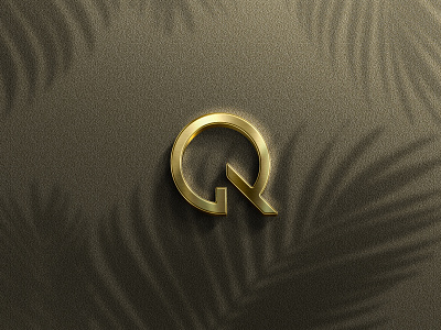 QR circular logo monogram qr qr letter qr logo rq rq log simple logo