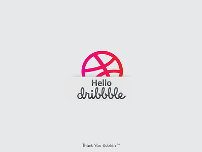 Hello Dribbble! drafted dribbble hello simple