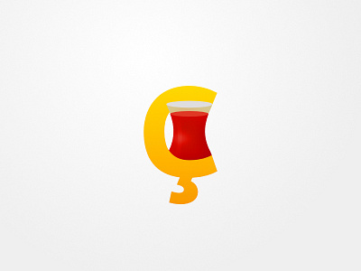 Tea cay drink icon istanbul letter logo mark samsun simple tea turkey çay