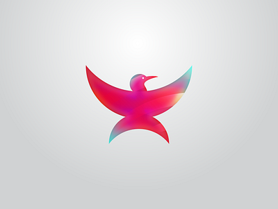 Bird bird colorful fly icon logo logos mark simple