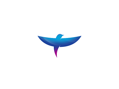 Blue Bird bird colorful fly icon logo logos mark simple
