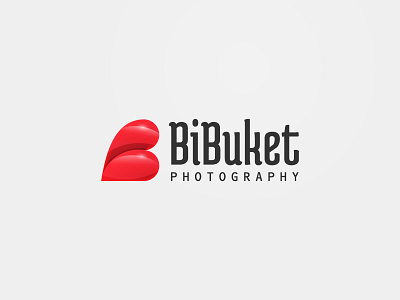 BiBuket b heart icon lips logo mark photographer photography rose simple