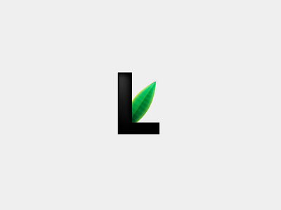 L green icon l leaf letter logo logos simple