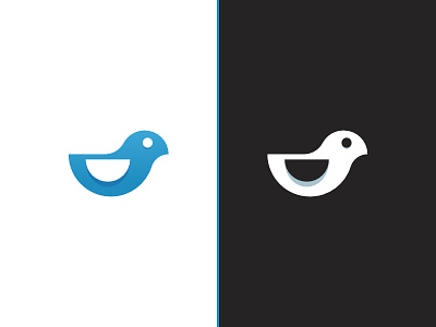 Birdeye bird blue cute eye goz icon logo logos mark simple