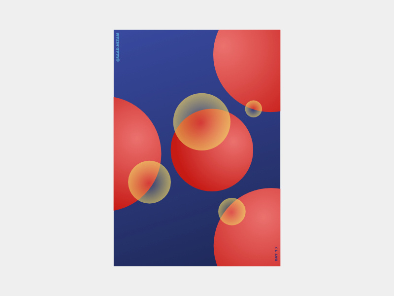 Dayrat 13 gradient inspiration poster per day poster baugasm poster everyday