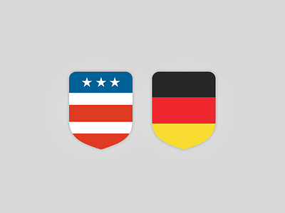 Flags de english flag flat german illustrator national shield us vector