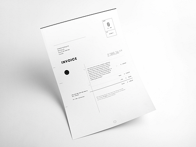 Invoice branding ci invoice minimal paper pdf self