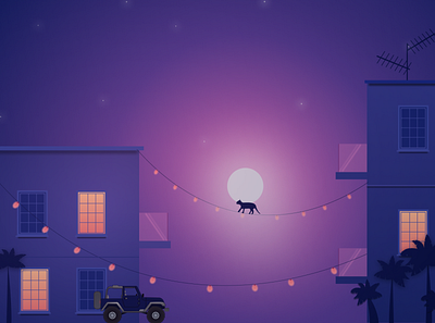 Night time design graphic design illustration vector