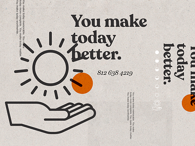 You make today better. apparel design graphic design illustration typography