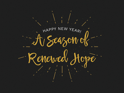 NYE church color gold graphic design hope layout nye type
