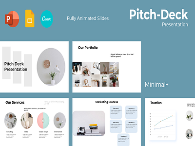 Pitch Deck Presentation minimal template pitch deck pitch deck template powerpoint presentation pptx presentation template