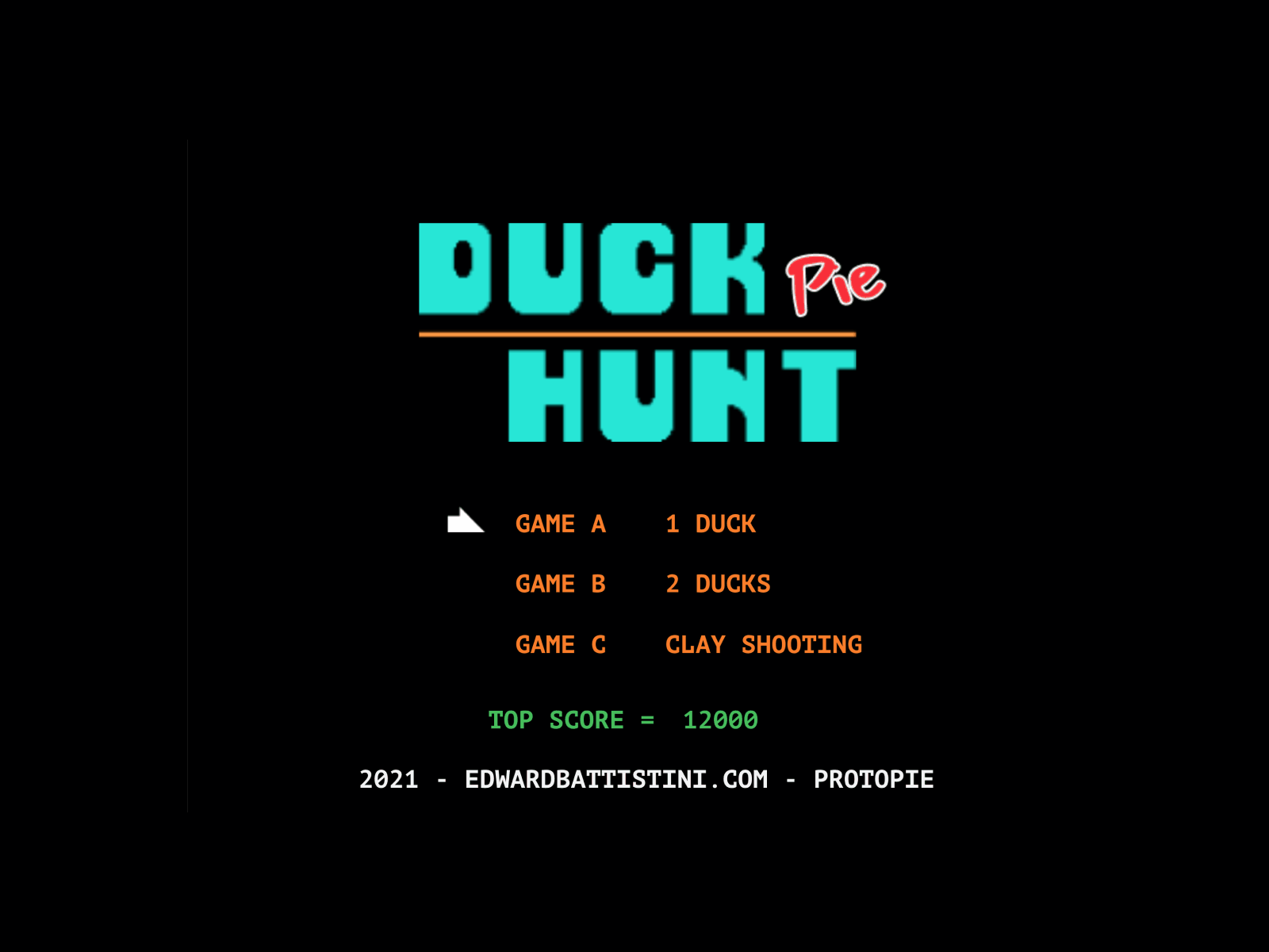 Duck Hunt ProtoPie Game - Update app arcade arcade game concept icon pixel playoff protopie prototypes ui