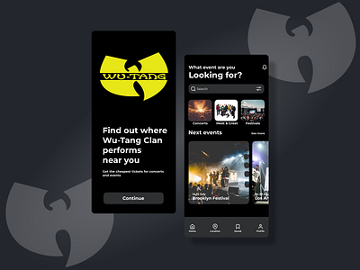 Wu-Tang Clan Ain't Nuthing Ta F' Wit appdesign festival mobile music spotify streaming ui ux wu tang