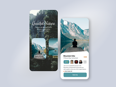 Travel Agency App adventure app appdesign art design idea nft travel ui