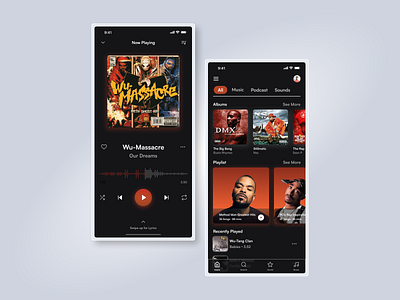 Concept Music App appdesign music musicapp streaming ui uidesign