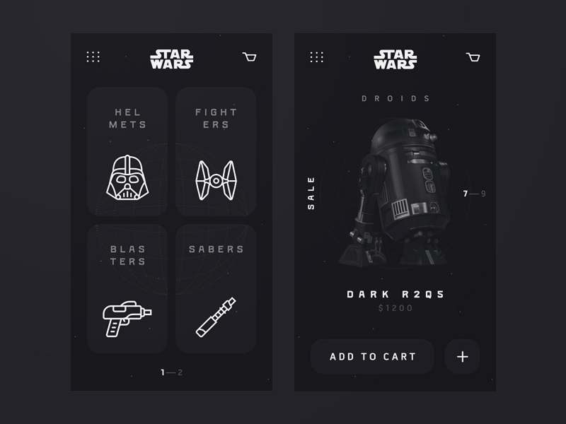 dekoratives Metall Darth Vader und Death Star Designs Seven20 Star Wars Dark Side Buchstützen
