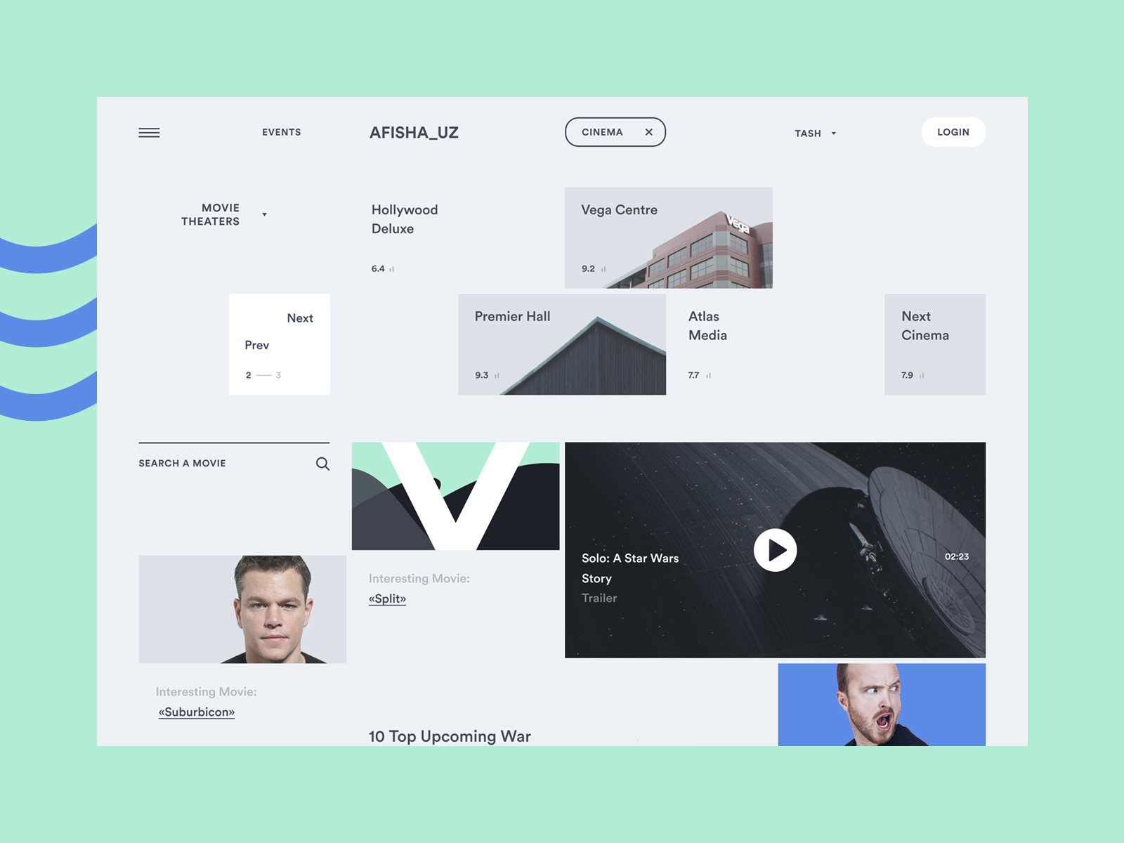 afisha_uz by Sherzod Mirzaakhmedov on Dribbble