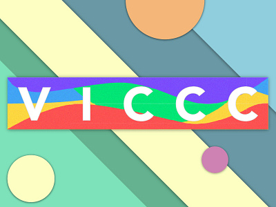 VICCC Logo Concept color construction paper design graphic design illustrator logo material noise