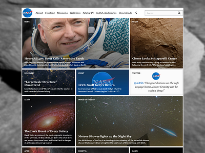 NASA Homepage Concept