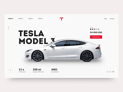 Tesla Concept branding car concept design figma inspiration promo tesla tesla car ui ux uxui design webdesigner webdesigner adobephotoshop