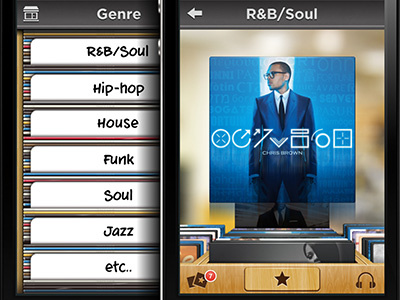 Music Store App UI app ios music record ui vinyl