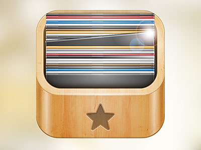 Music Store App Icon app icon ios music record vinyl