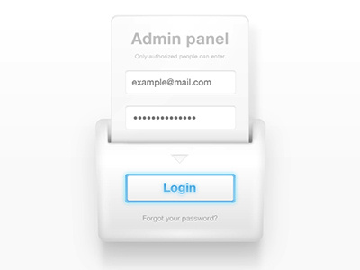 Admin Panel Login Form login sign in