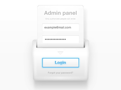 Admin Panel Login Form