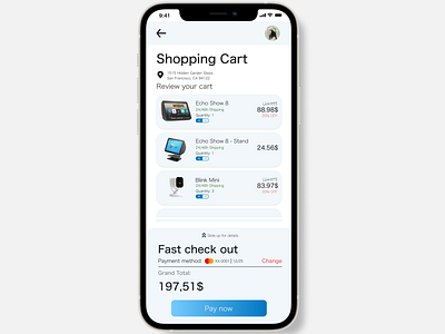 Cart & Credit card check out - #DailyUi #02