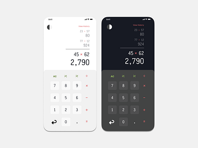 Calculator UI - DailyUI challenge