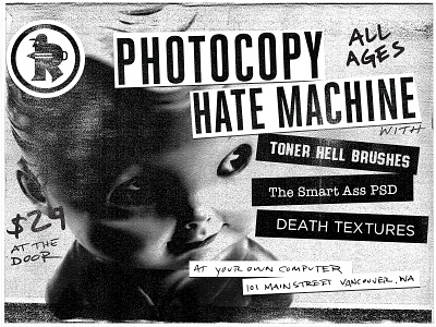 Photocopy Hate Machine copy photocopy photoshop retro retro supply retro supply co texture vintage
