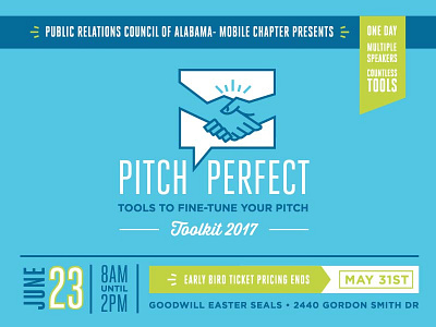 Pitch Perfect PRCA hands logo perfect pitch public relations shaking ticket toolkit
