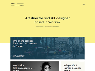 Andrzejewski Portfolio - Dribble Debut debut design firstshot portfolio ui ux web