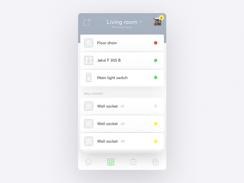 eVici - New UI Concept ae after effects animation app concept gif home house interaction minimal principle