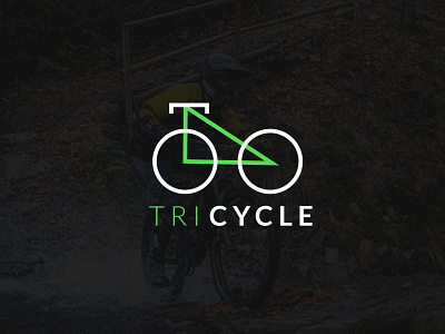 Minimal Bicycle logo 2 wheeler logo bicycle logo branding bycycle logo cgisahid clean logo flat logo graphic design green bicycle minimal cycle logo riding logo