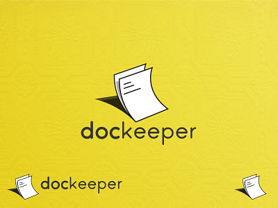 App logo design | dockeeper | paper logo