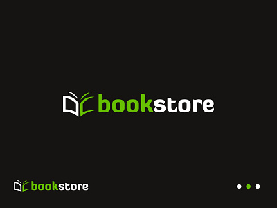 Minimalist bookstore logo design