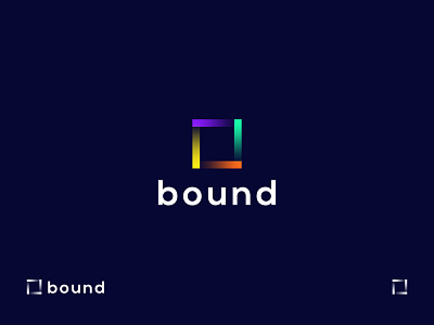 Minimalist app logo design | bound | rectangle