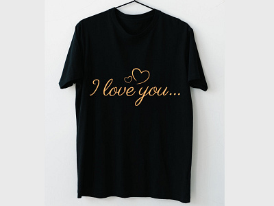 Unisex I Love You T-shirt Design