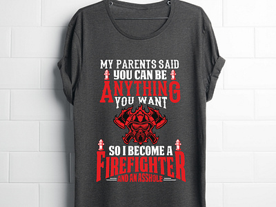 Firefighter T-shirt Design