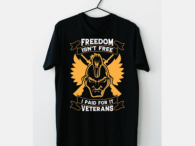 VETERANS T-shirt Design 3d animation branding design evergreen fitnesst shirt flyer freedomtshirt graphic design gymtshirt illustration illustrator logo motion graphics t shirt design tshirt ui unisex vector veterans tshirt