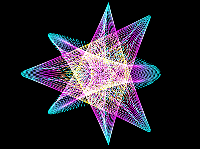 The Math Neon. Figure #004 creative coding digital art generative art math
