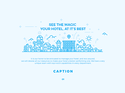 Edditorial Design city editorial design flat design hotels illustration layout minimalist