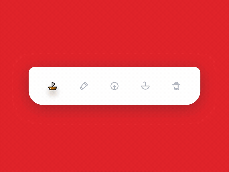 Tab Icon Motion - In Tommy‘s travels boat branding design download home icon jingle bell message person search stroke icons strokes telescope ui umbrella