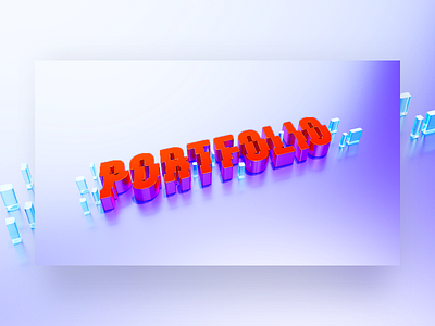 3d font - portfolio