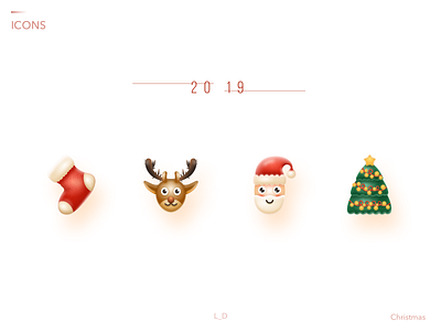 Icons_Christmas christmas christmas trees deer icon people reindeer santa claus sketch sock trees