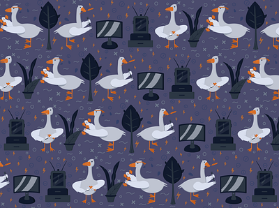 the great pattern adobe after effects adobe illustrator adobe photoshop blue bright charging cute day design duck epic graphic design illustration modern orange pattern routine the best work yellow