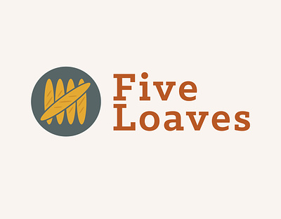 Five Loaves brakery branding humming bird logo logo mark